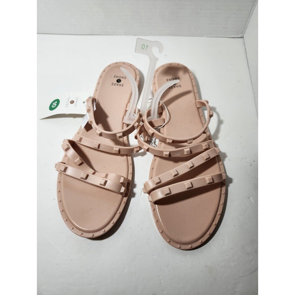NEW Shade & Shore Women's Liv Jelly Slide Studded Sandals Size 10, NWT